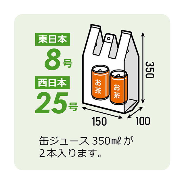 レジ袋 東日本30号 西日本40号 白半透明 0.02×400（260 140）×500 2000枚 FA-4 - 3