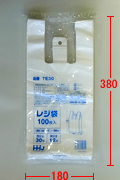 TE30 レジ袋(東日本12号／西日本30号) – 白 – 厚み0.011mm – メーカー