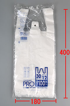 Y2N_sanipak レジ袋(東日本12号／西日本30号) – 半透明 – 厚み0.015mm 