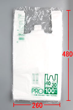 Y6N_sanipak レジ袋(東日本30号／西日本40号) – 半透明 – 厚み0.018mm 